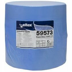 Celtex industriālais papīrs Superblue 3 kārtas 360m 1000 loksnes zils (1/36) $ (LV)