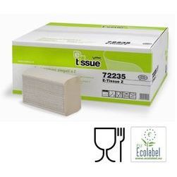 Celtex papīra dvieļi loksnēs E-Tissue Z locījums 2 kārtas 150 loksnes 22x24cm pelēki (25/1100)  $